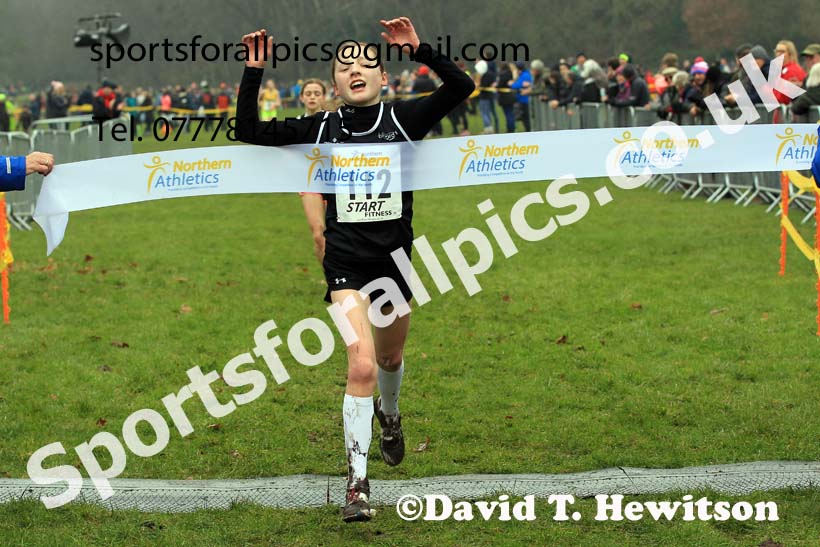 Girls Under-15s 2023 Northern Cross Country Champs., Witton Park, Blackburn. Photo: David T. Hewitson/Sports for All Pics